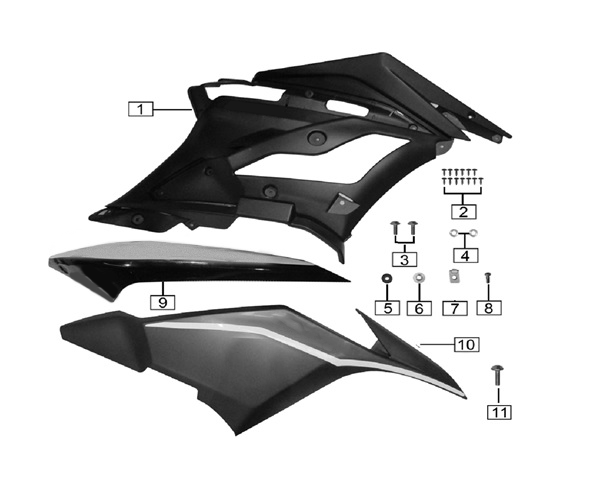 Fuel Tank Panels - Left