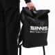 ROLL-TOP BAG | SINNIS MC LOGO | BLACK & WHITE