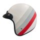 NIU CLASSIC HELMET C34 ECE (Matte White, Red and Grey - Large)